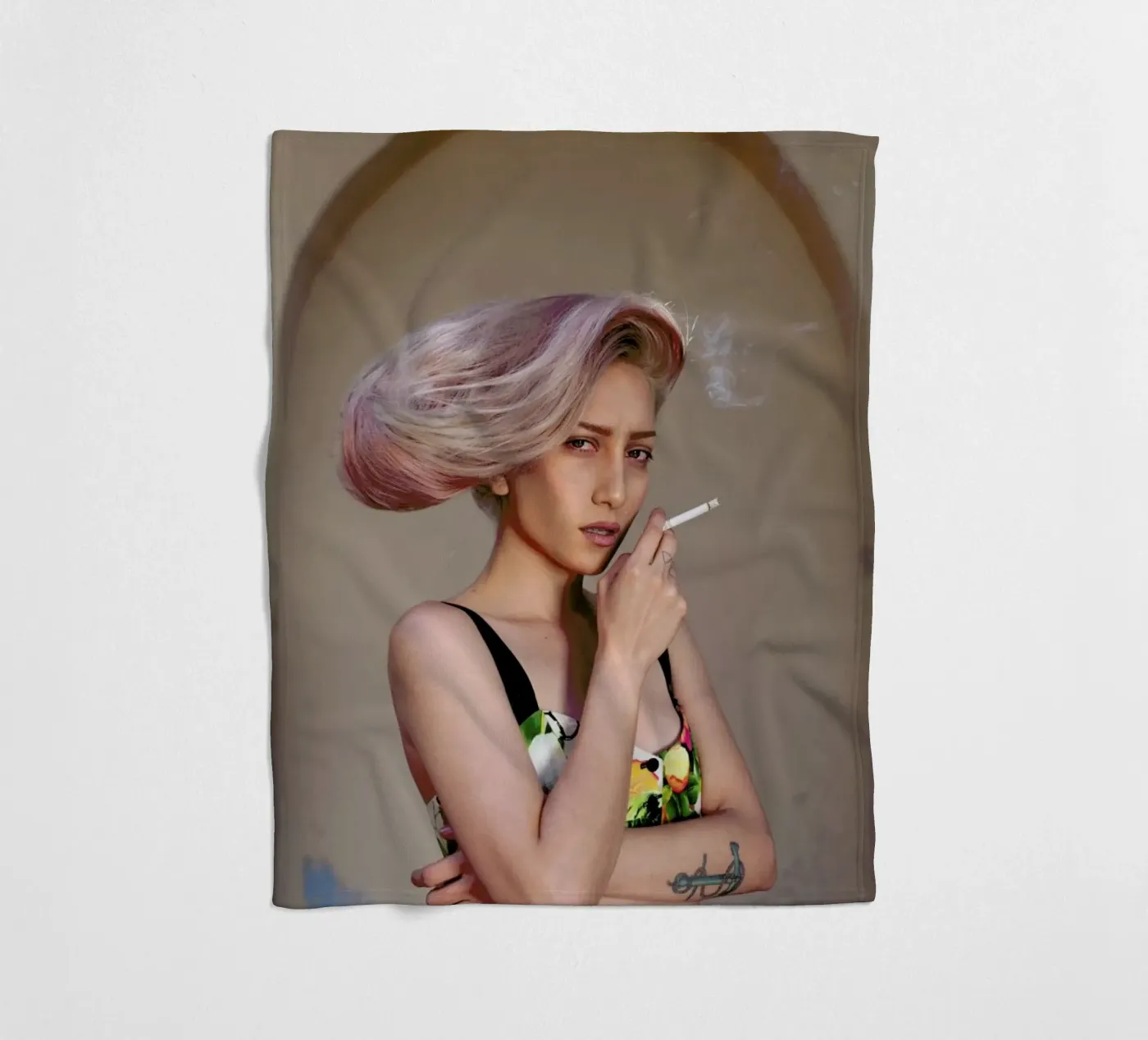 Daniela fleece blanket by Ana Topoleanu