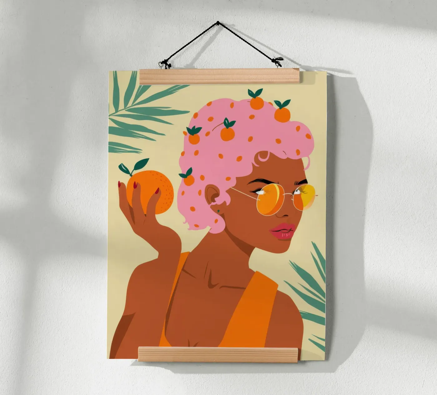 Citrus Haired Divinity poster by Luxe Brush