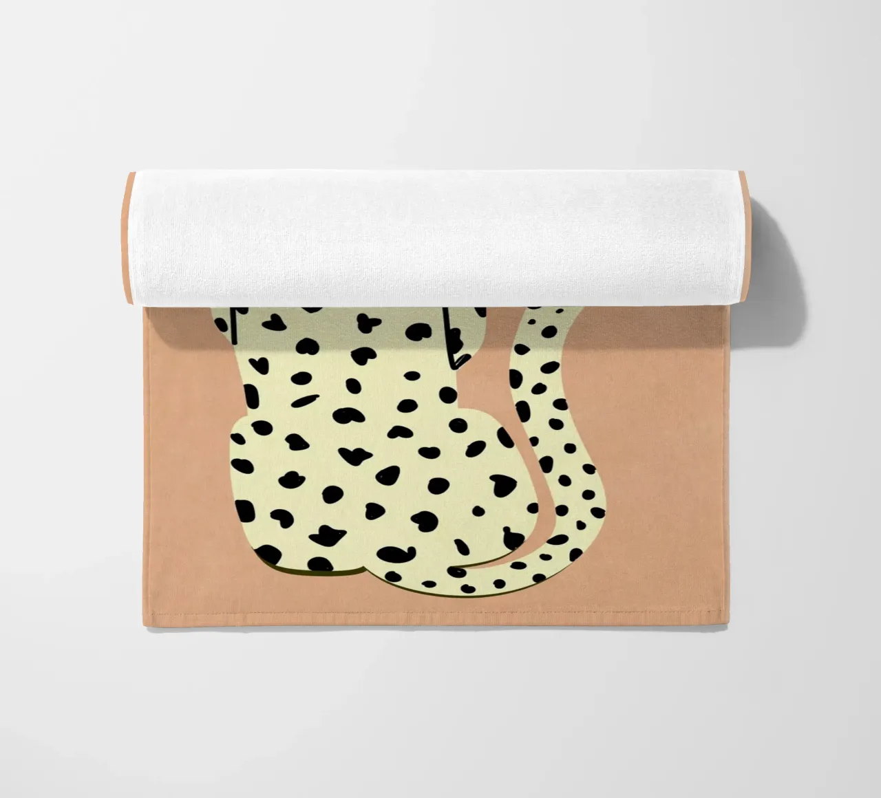 Cooler Leopard beach towel by Illustration Raissa Oltmanns