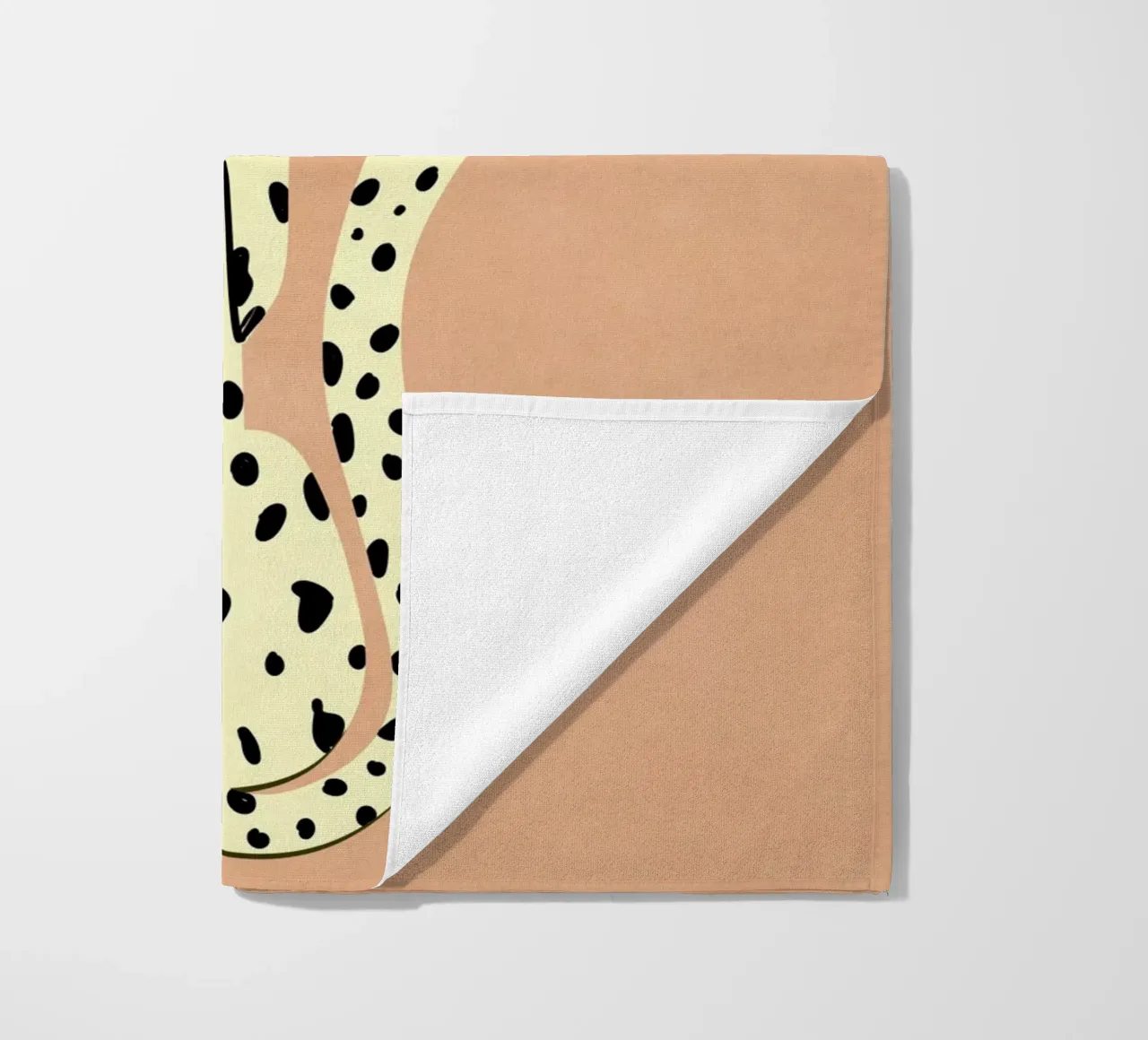 Leopardo più freddo telo mare da Illustration Raissa Oltmanns