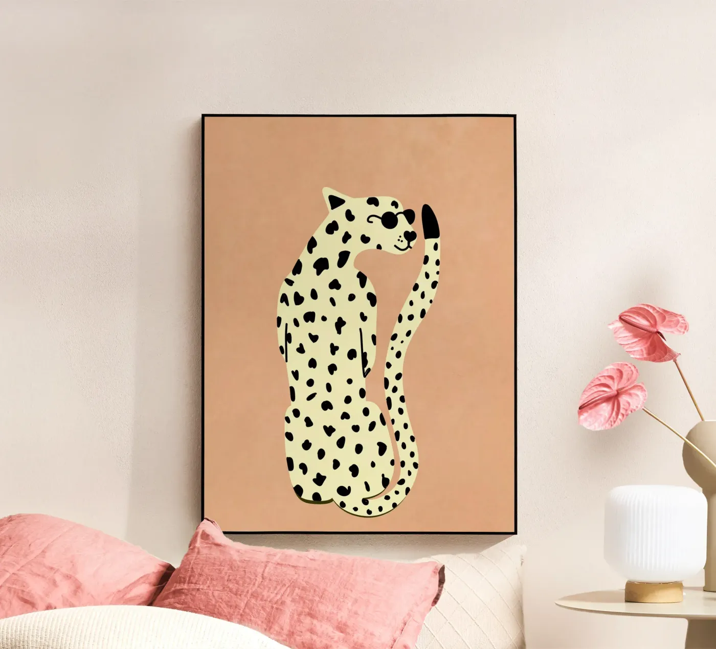 Refroidisseur Léopard plexiglas de Illustration Raissa Oltmanns