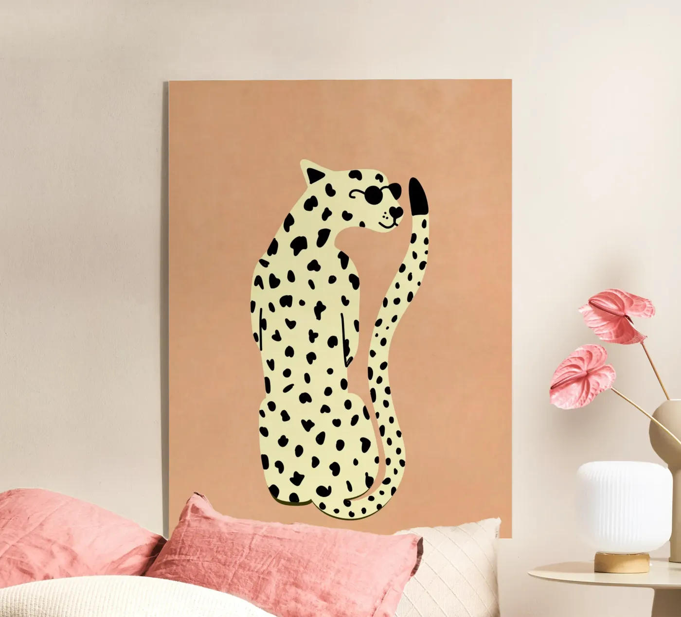 Refroidisseur Léopard plexiglas de Illustration Raissa Oltmanns