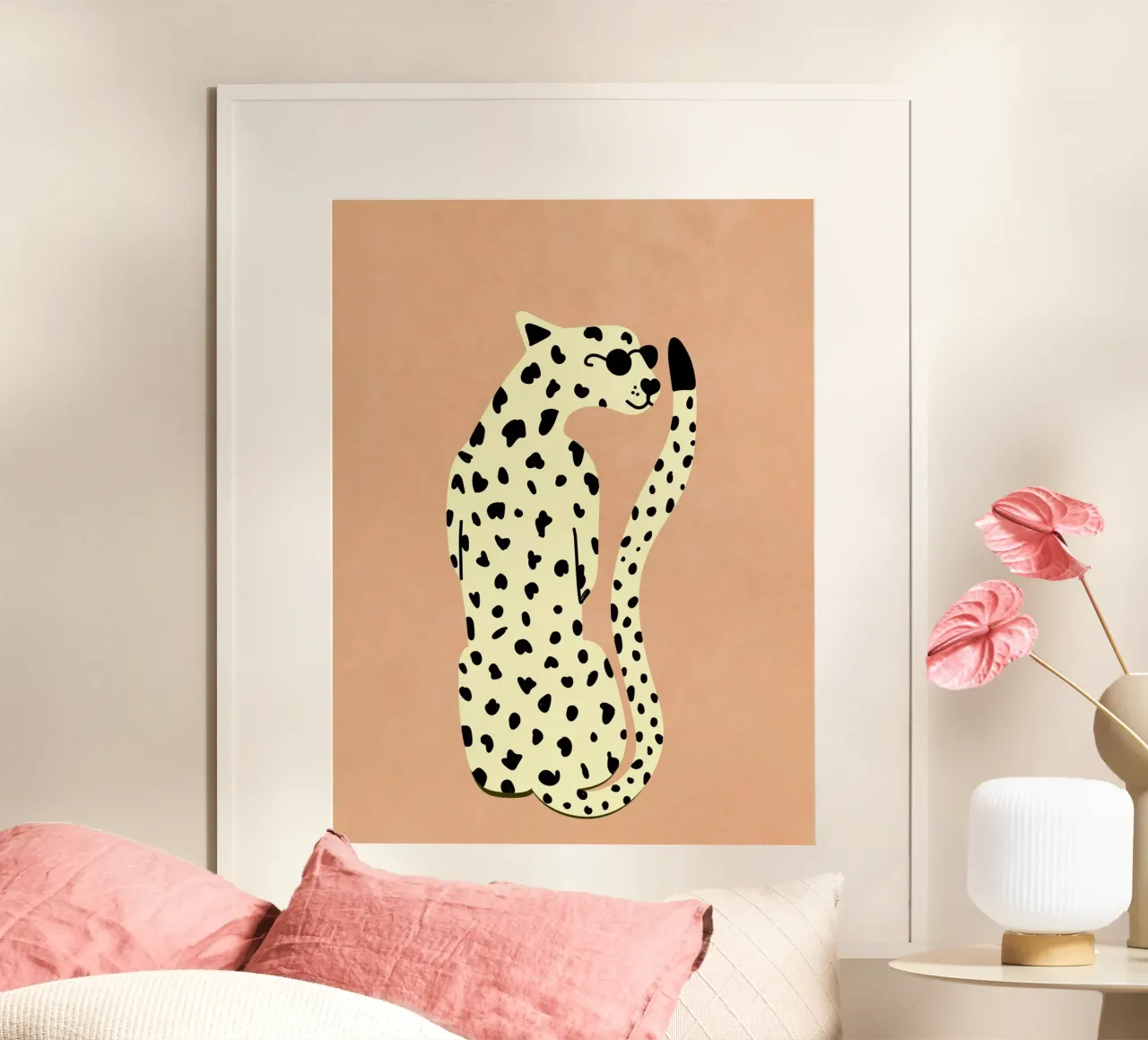 Cooler Leopard poster by Illustration Raissa Oltmanns