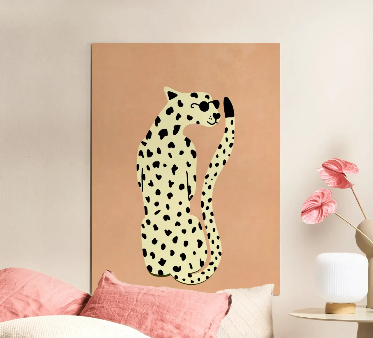 Cooler Leopard poster by Illustration Raissa Oltmanns