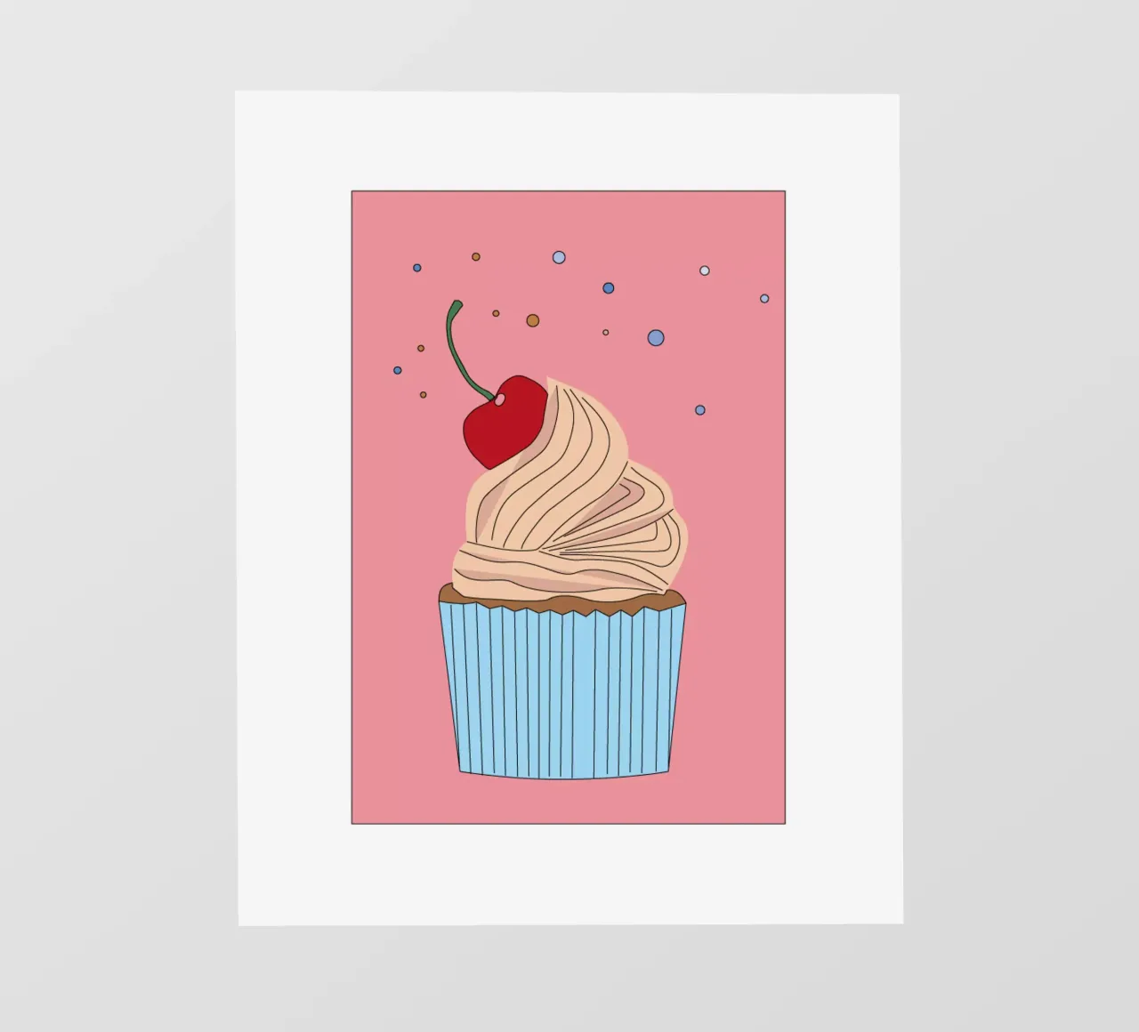 Muffin alla ciliegia telo in pvc da SunflowerDE