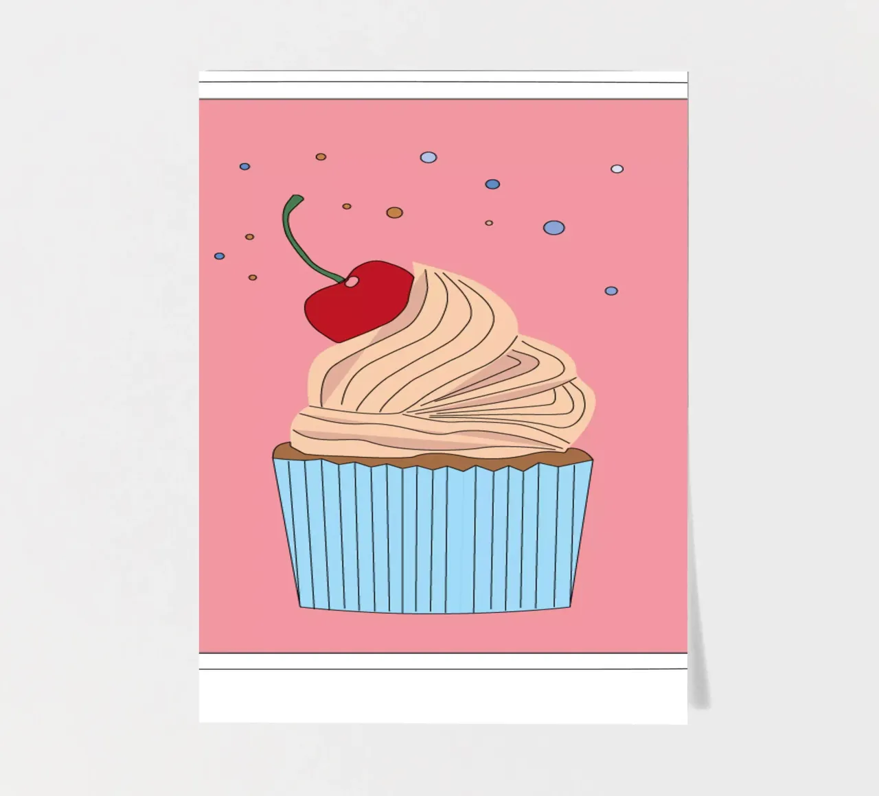 Cherry muffin sticker sheet by SunflowerDE