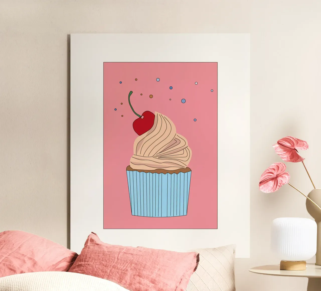 Muffin alla ciliegia alluminio dibond da SunflowerDE