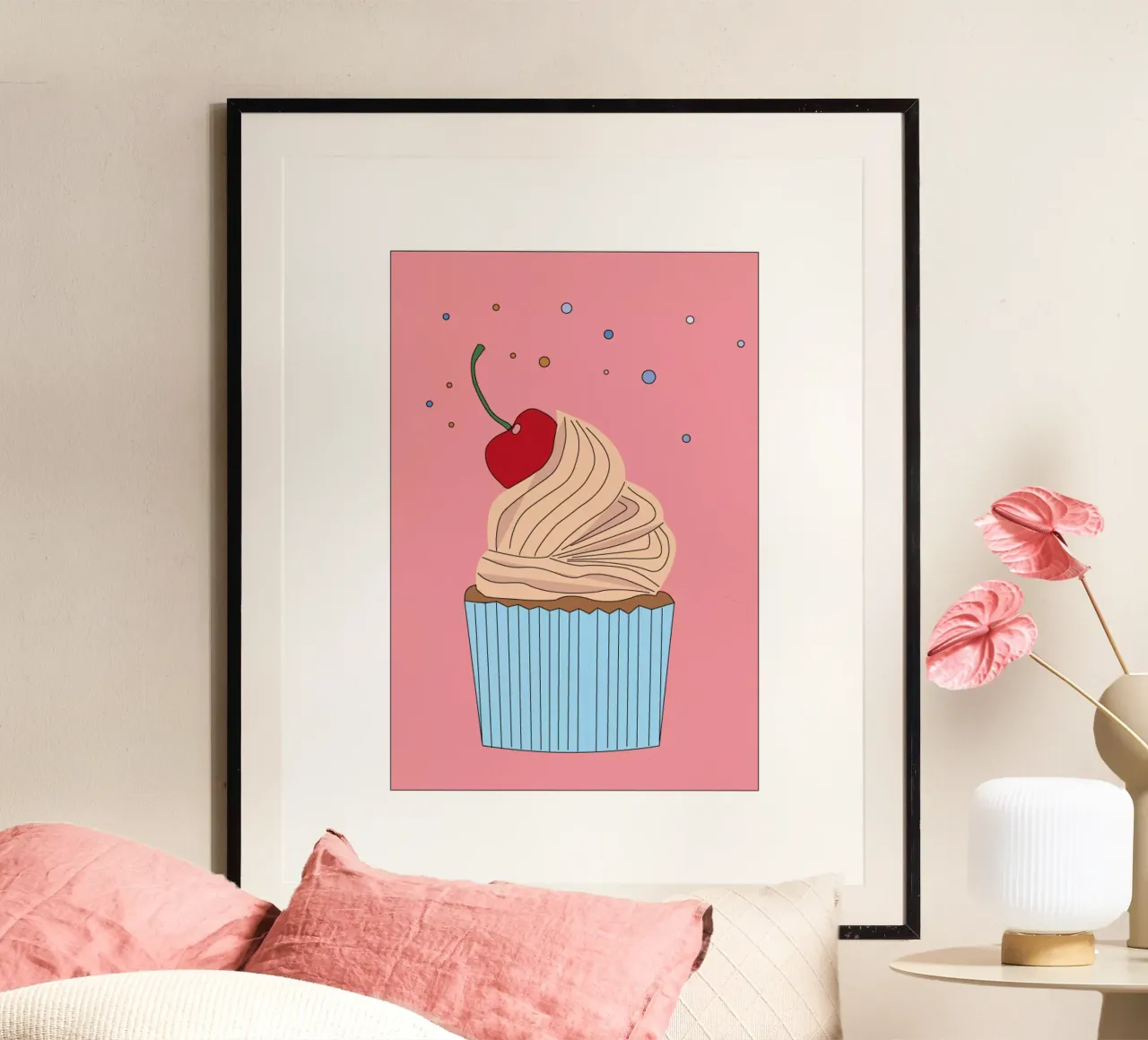 Muffin alla ciliegia carta hahnemühle da SunflowerDE