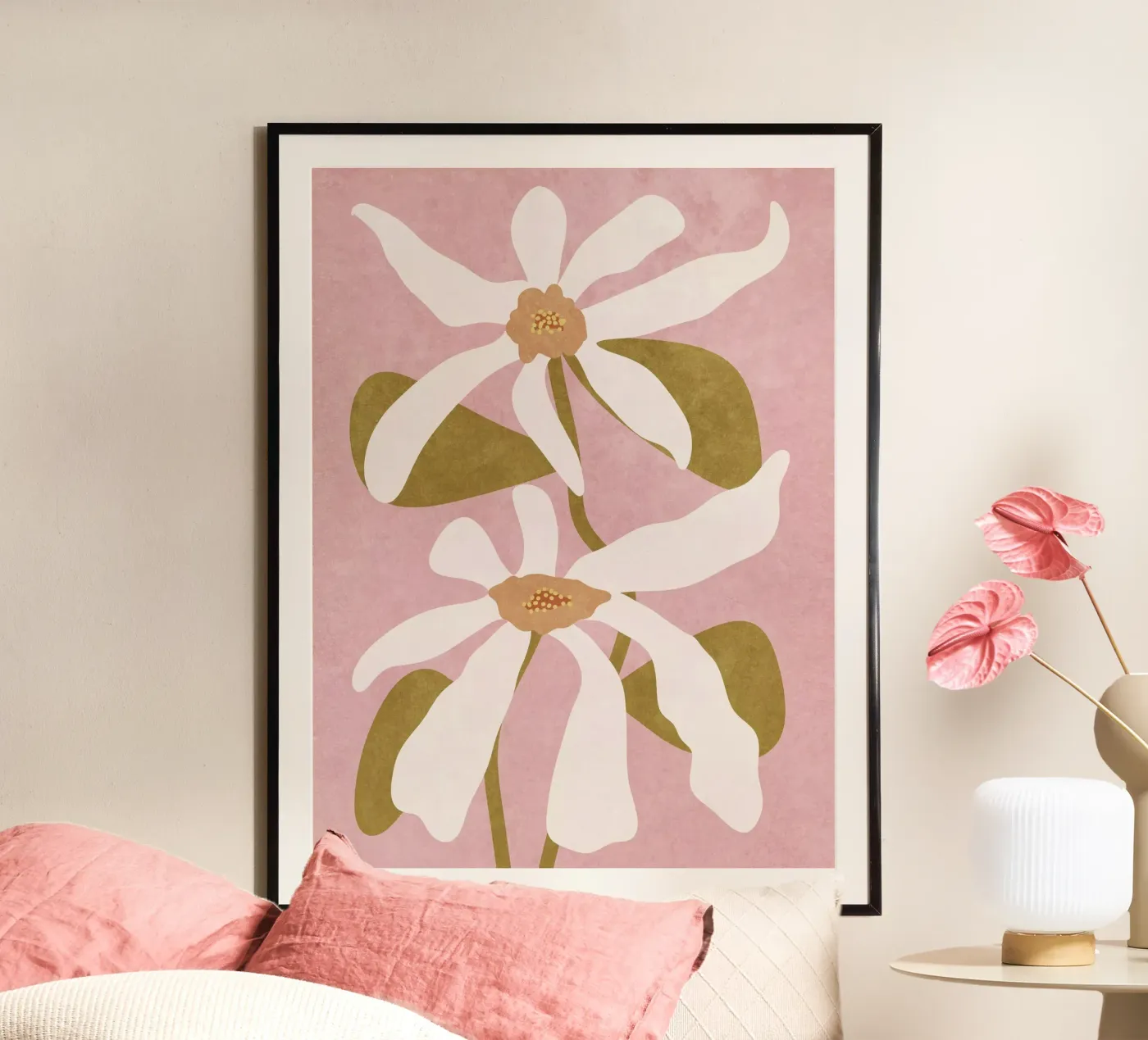 Abstract Flowers poster da Illustration Raissa Oltmanns