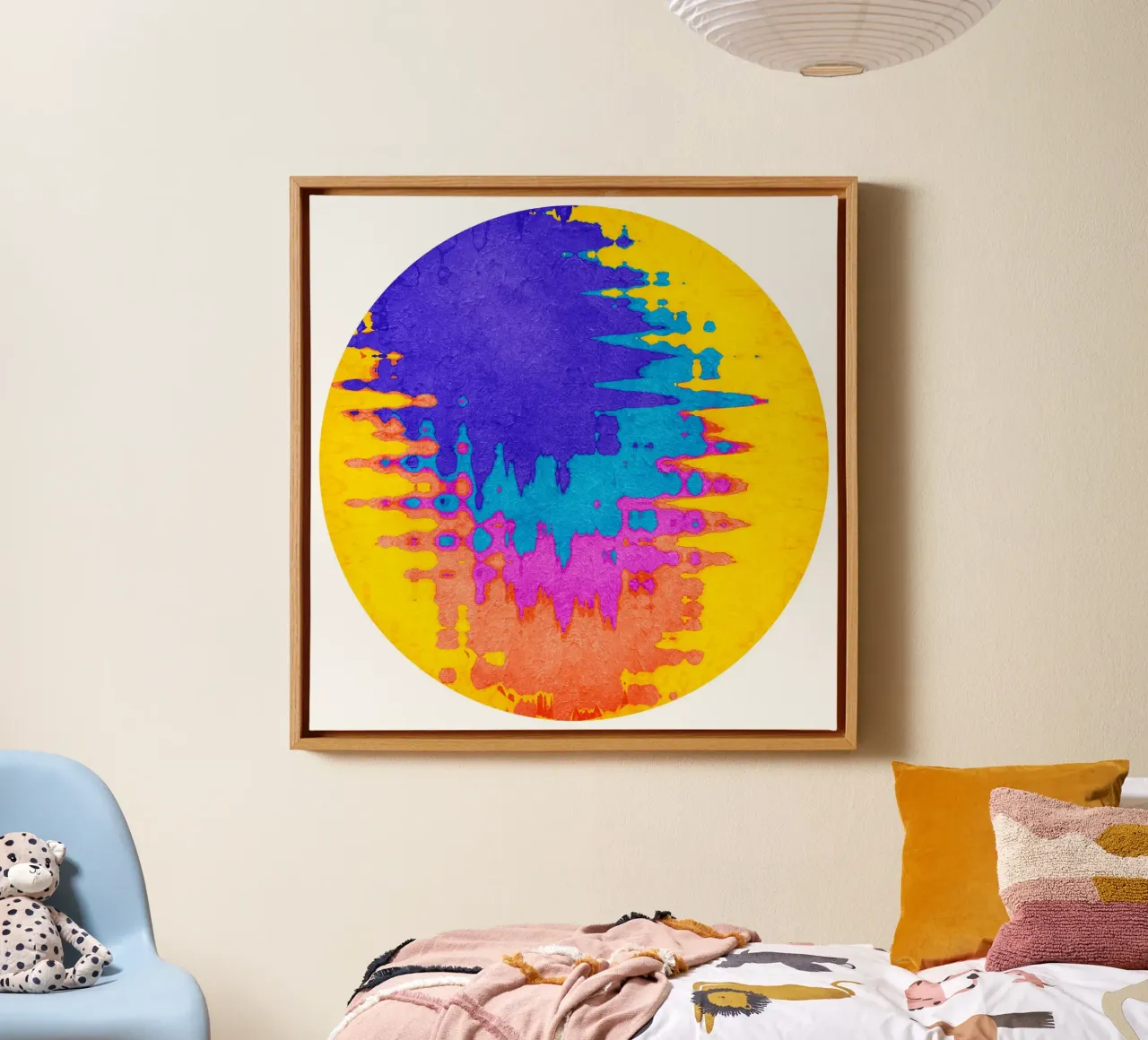 Rainbow canvas van Abstract Joy