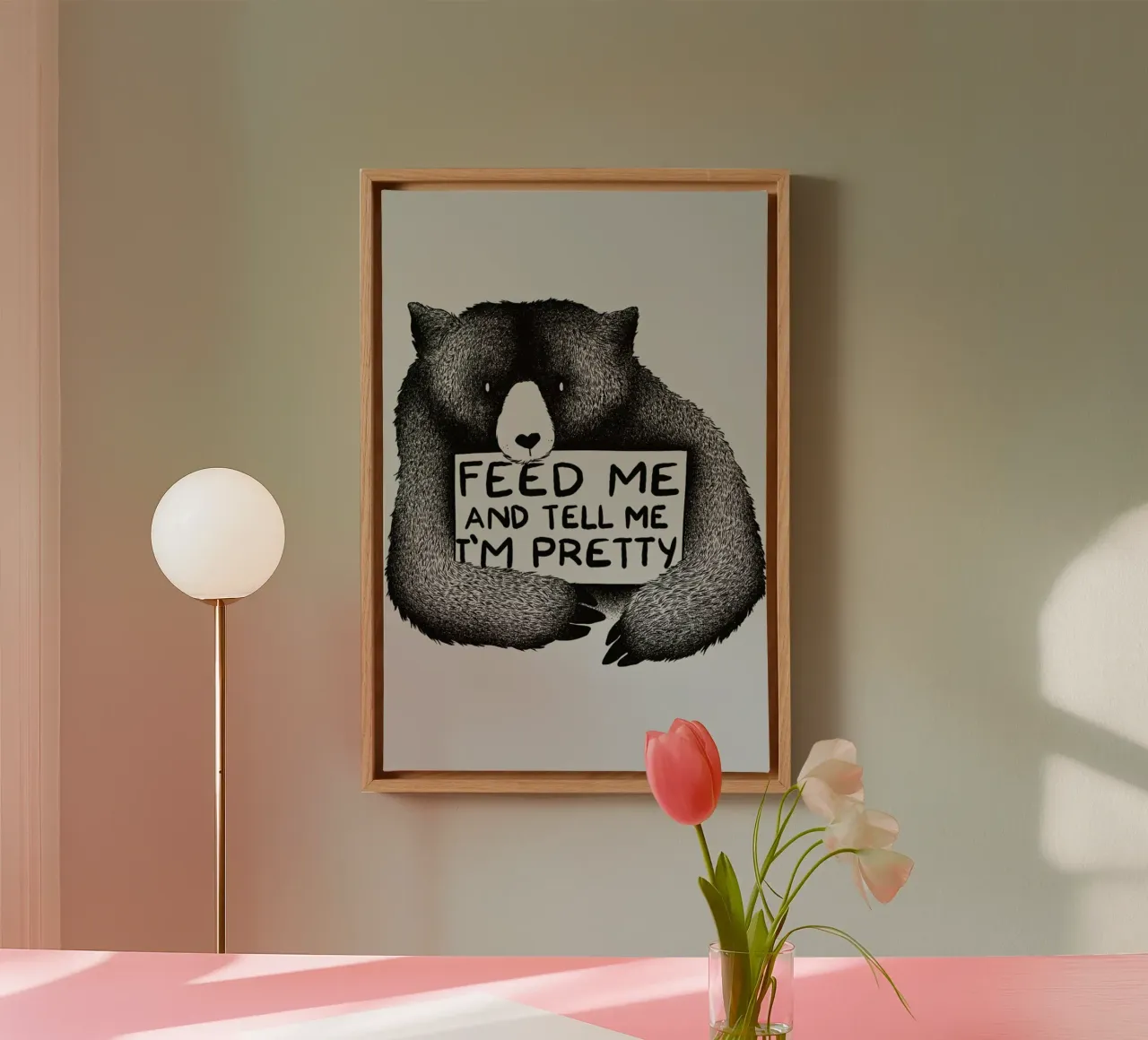 Feed Me tela con Cornice a cassetta da Tobe Fonseca