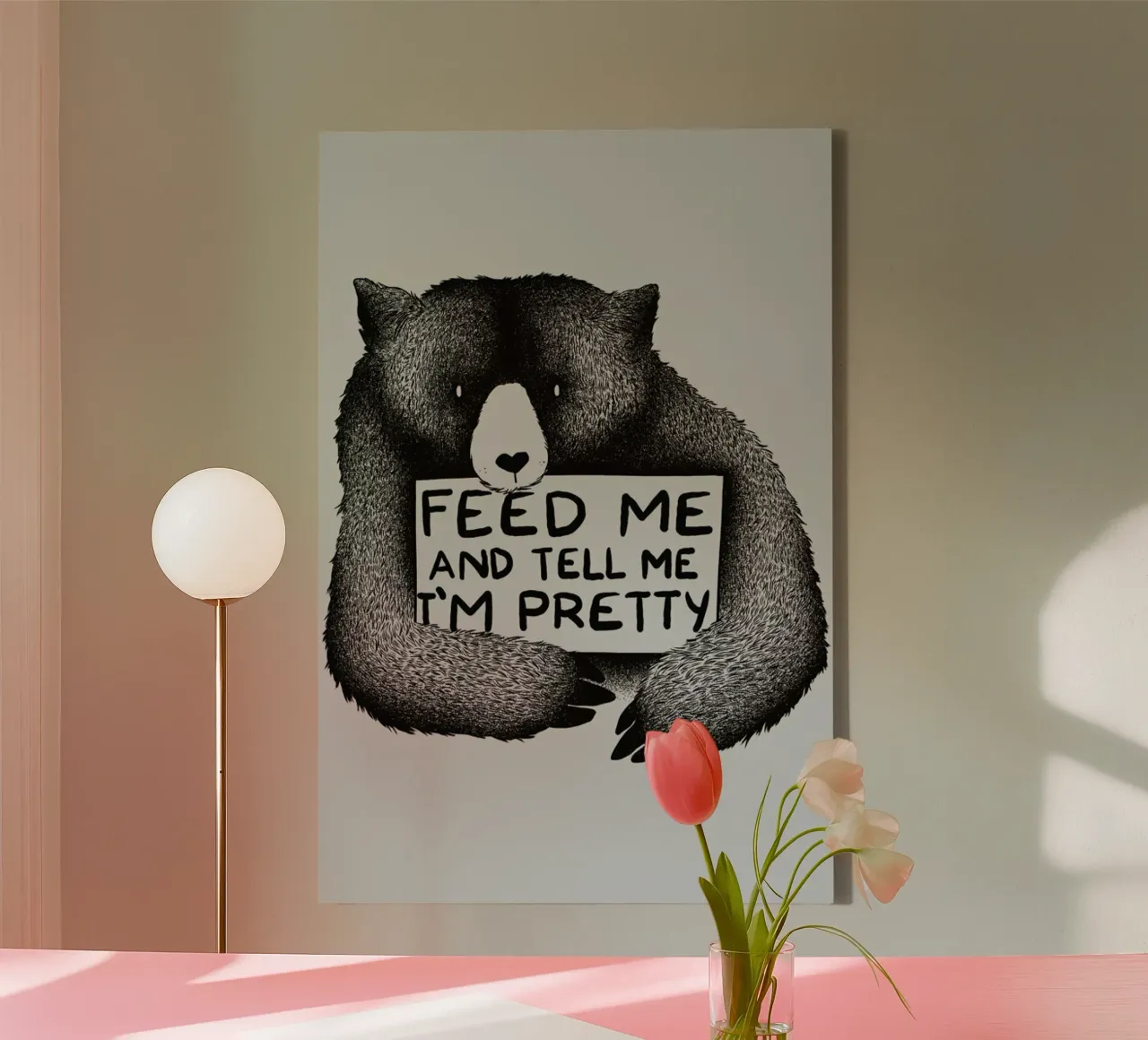 Feed Me tela con Cornice a cassetta da Tobe Fonseca