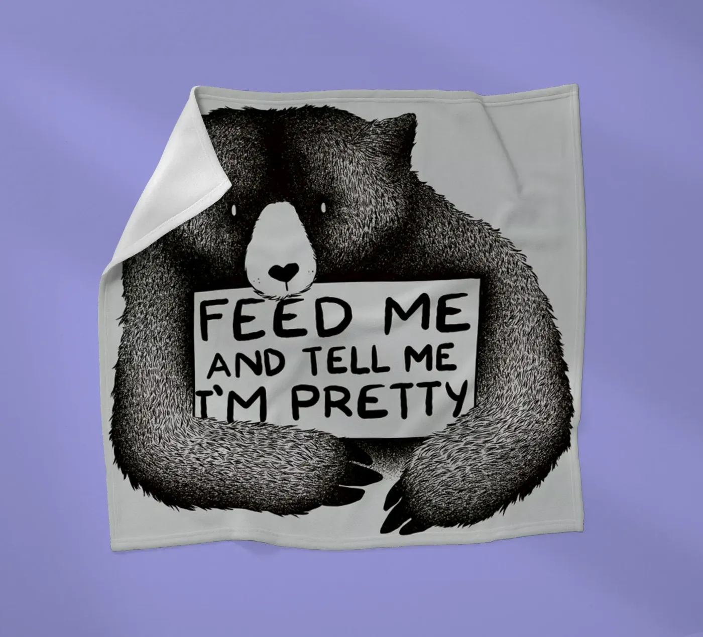 Feed Me fleece blanket by Tobe Fonseca
