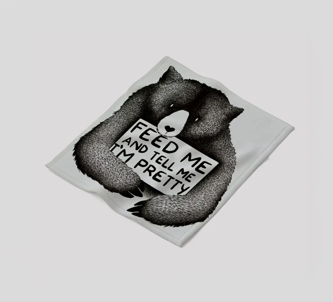 Feed Me fleece blanket by Tobe Fonseca