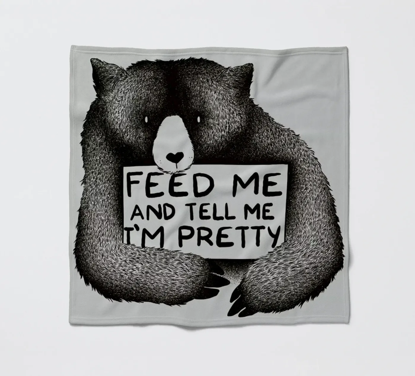Feed Me fleece blanket by Tobe Fonseca