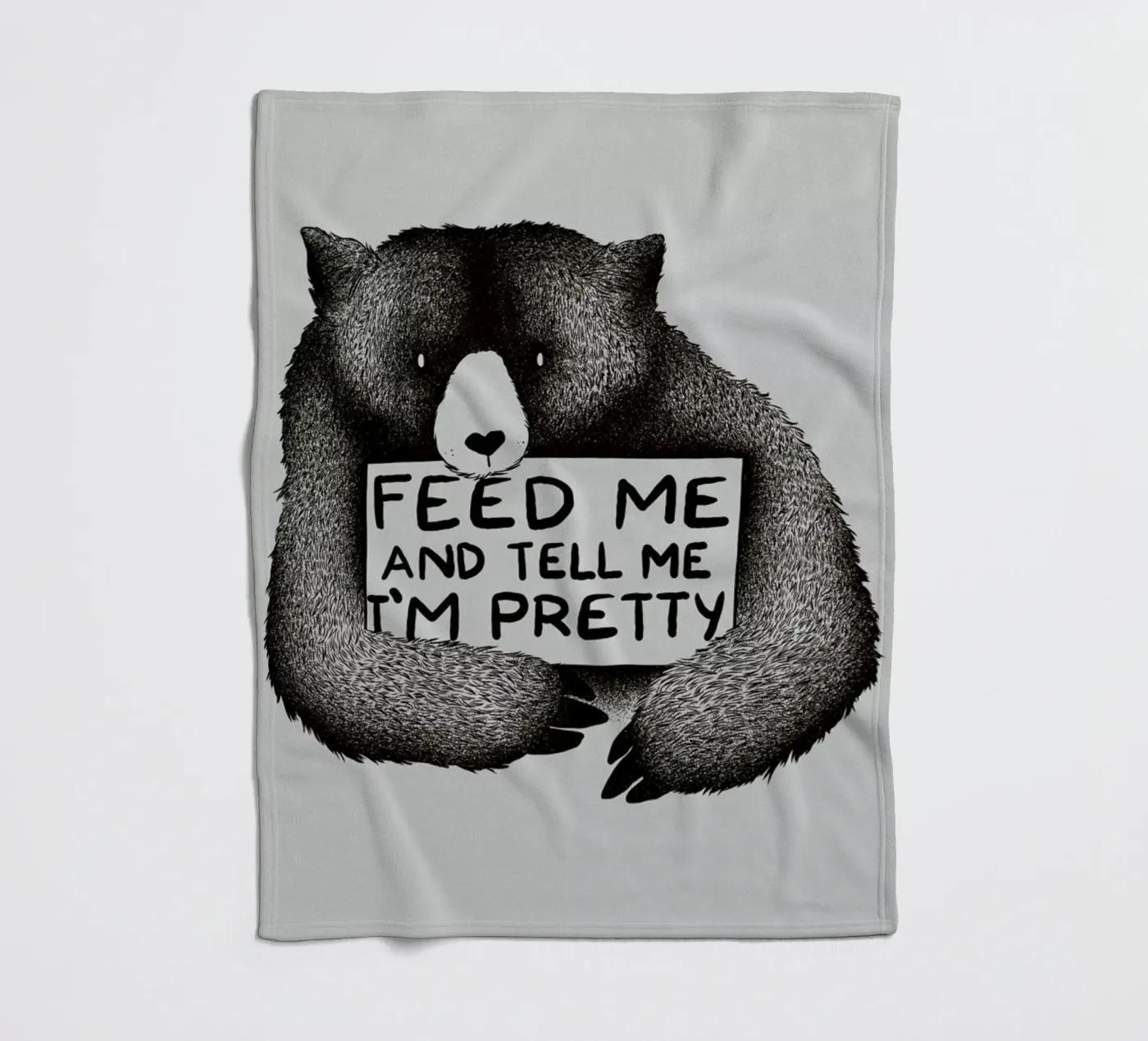 Feed Me fleece blanket by Tobe Fonseca