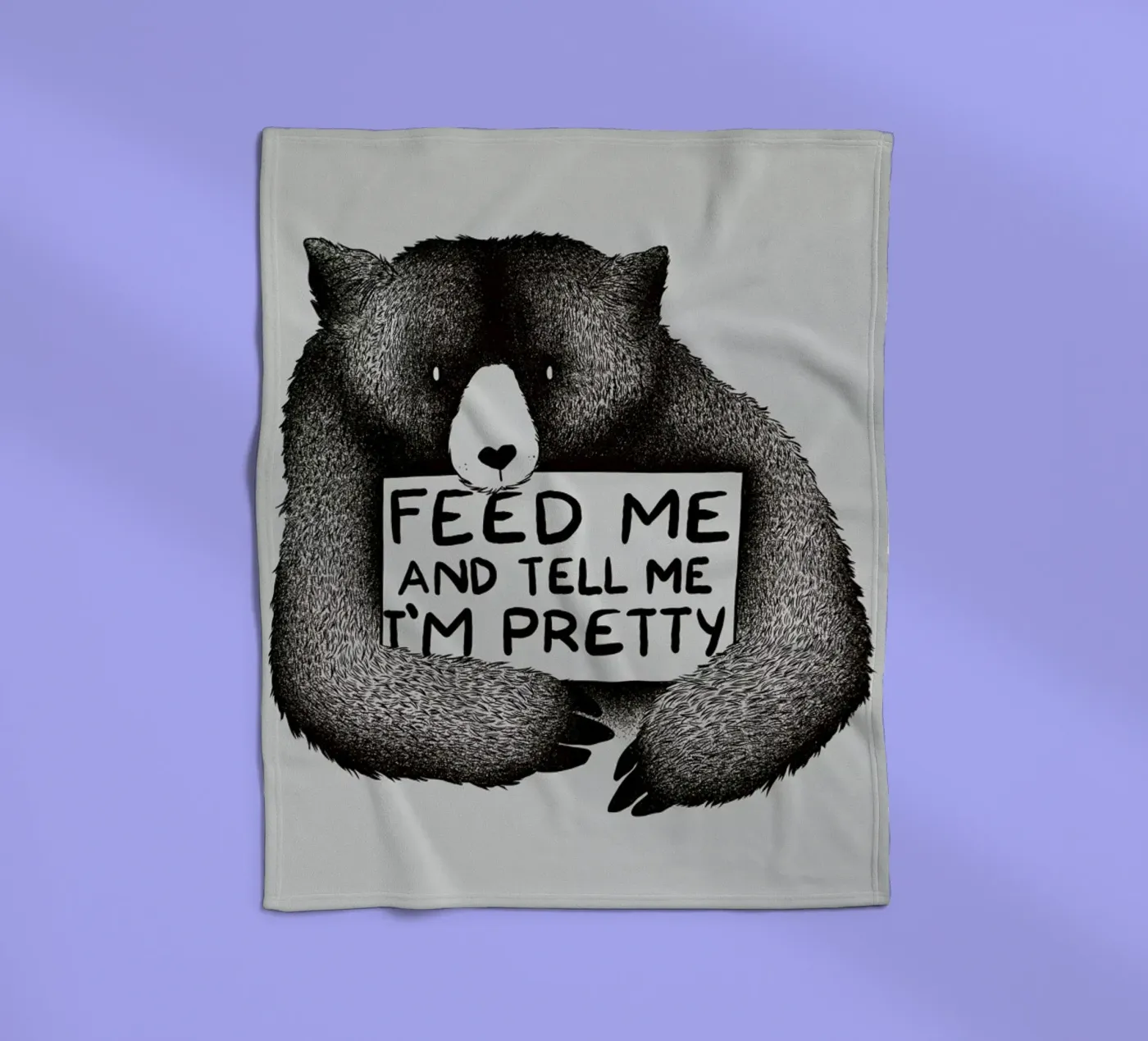 Feed Me fleece blanket by Tobe Fonseca
