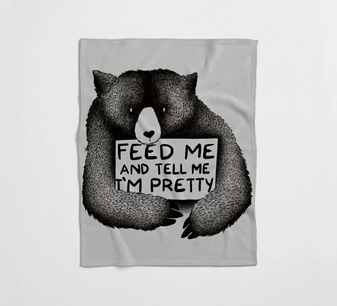 Feed Me fleece blanket by Tobe Fonseca