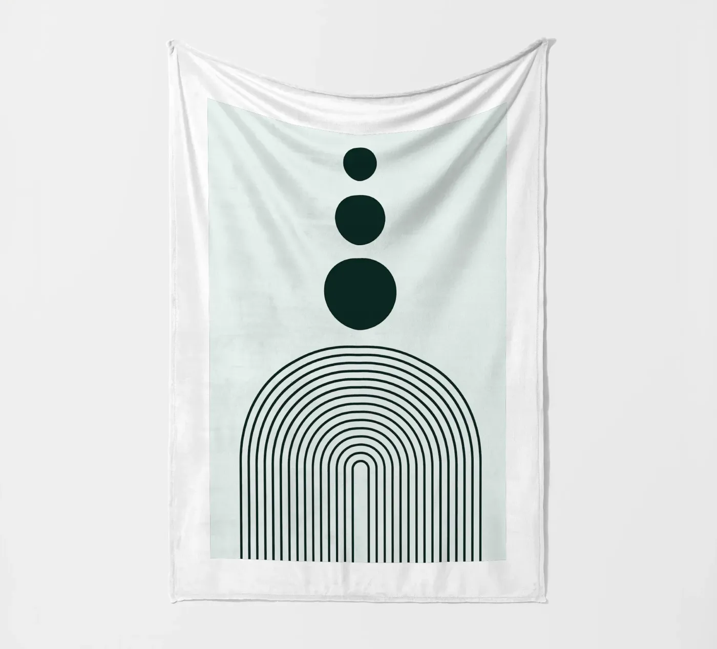 Linear Equilibrium fleece blanket by Robert