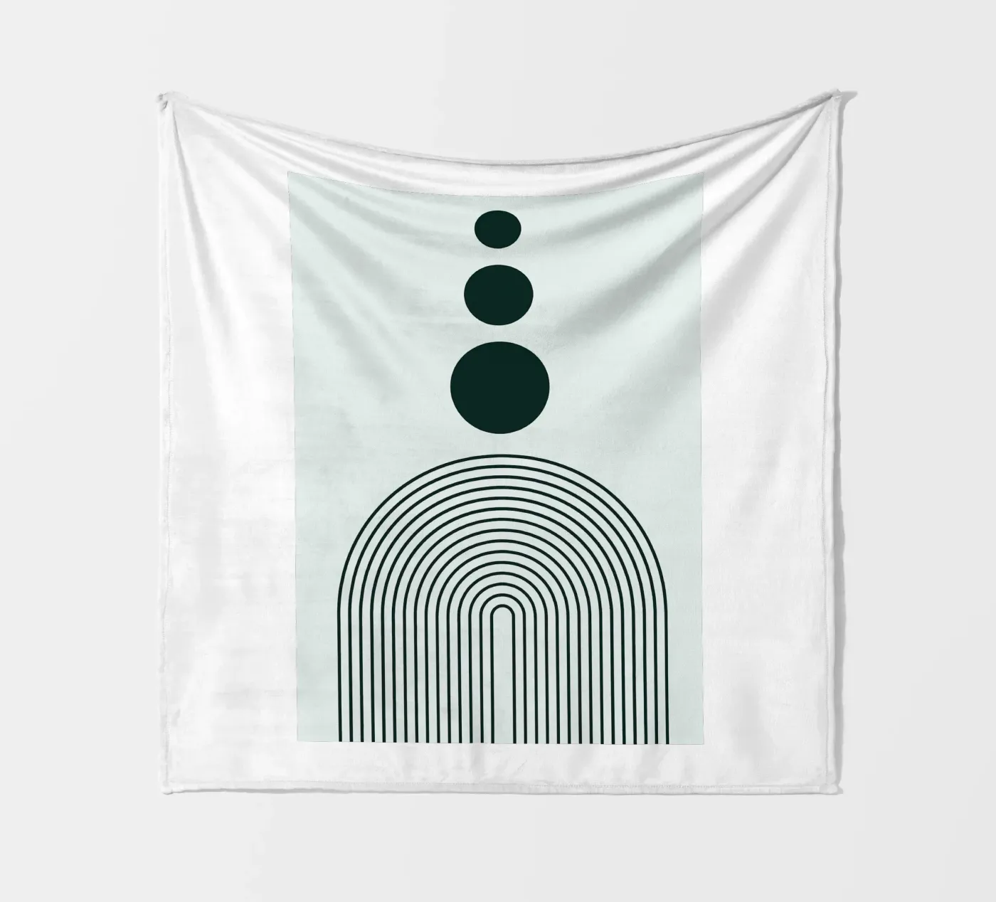 Linear Equilibrium fleece blanket by Robert