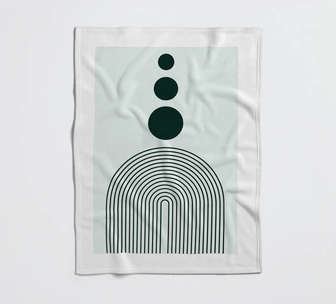 Linear Equilibrium fleece blanket by Robert