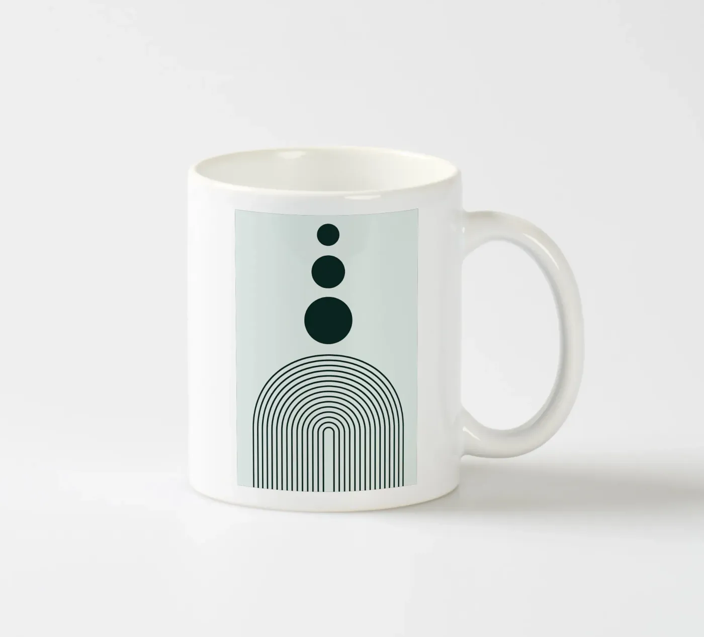 Linear Equilibrium ceramic mug by Robert