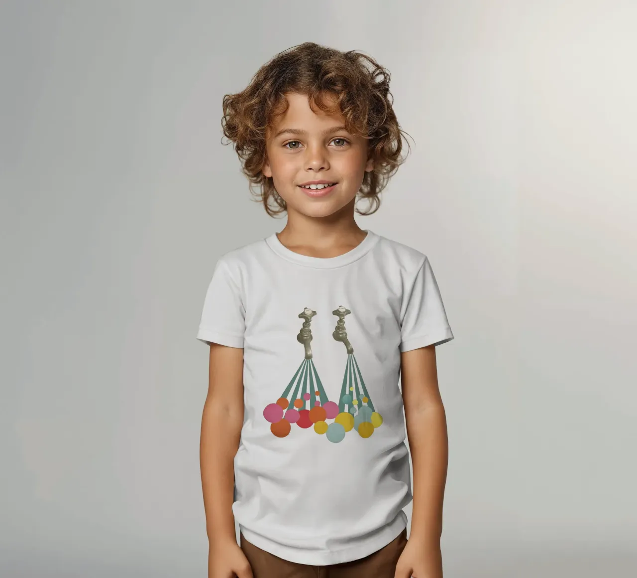 Soapsuds t-shirt bambini da Cassia Beck Collage