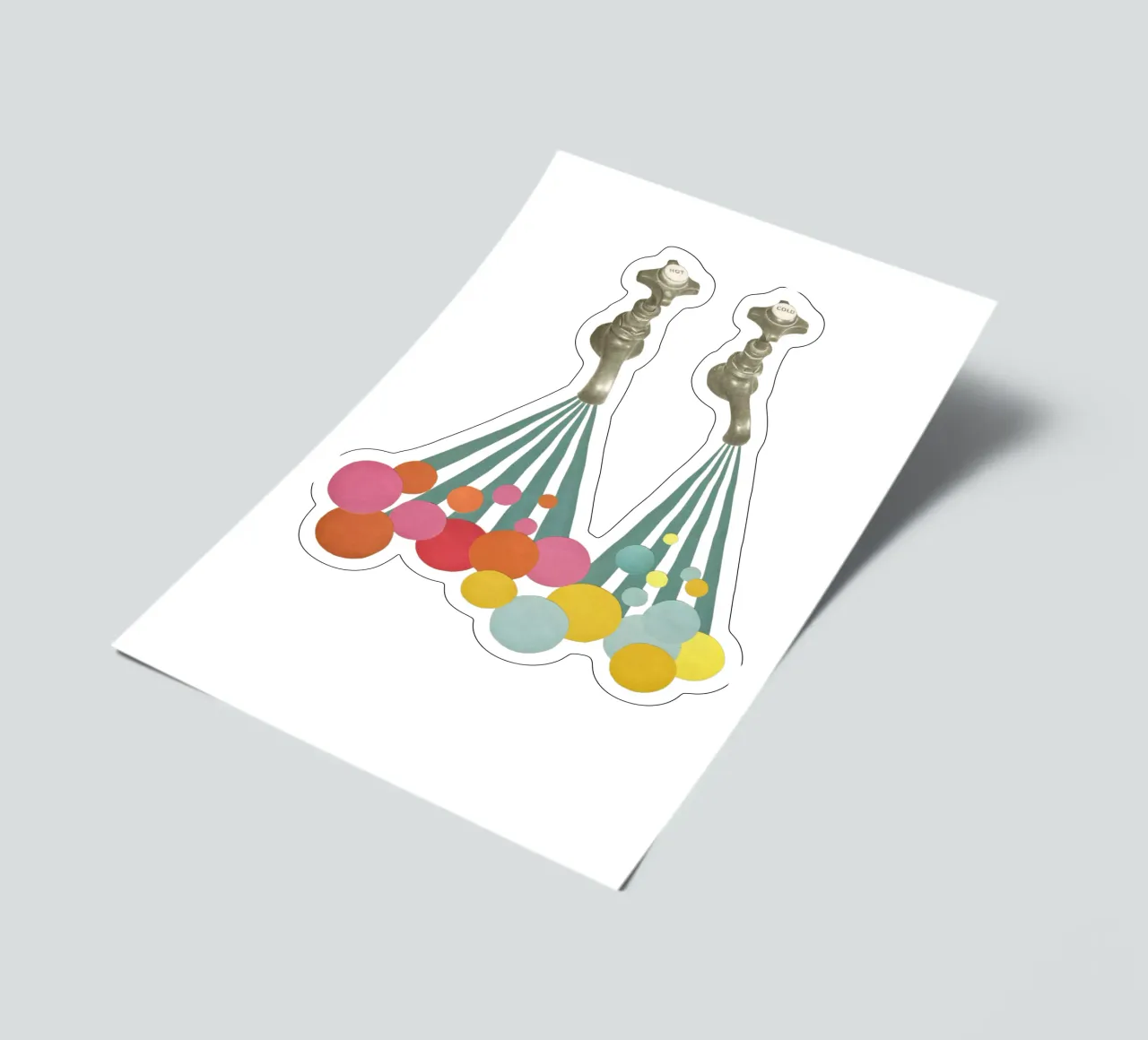 Soapsuds sticker sheet by Cassia Beck Collage