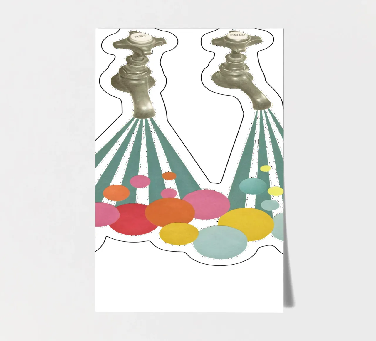 Soapsuds sticker sheet by Cassia Beck Collage