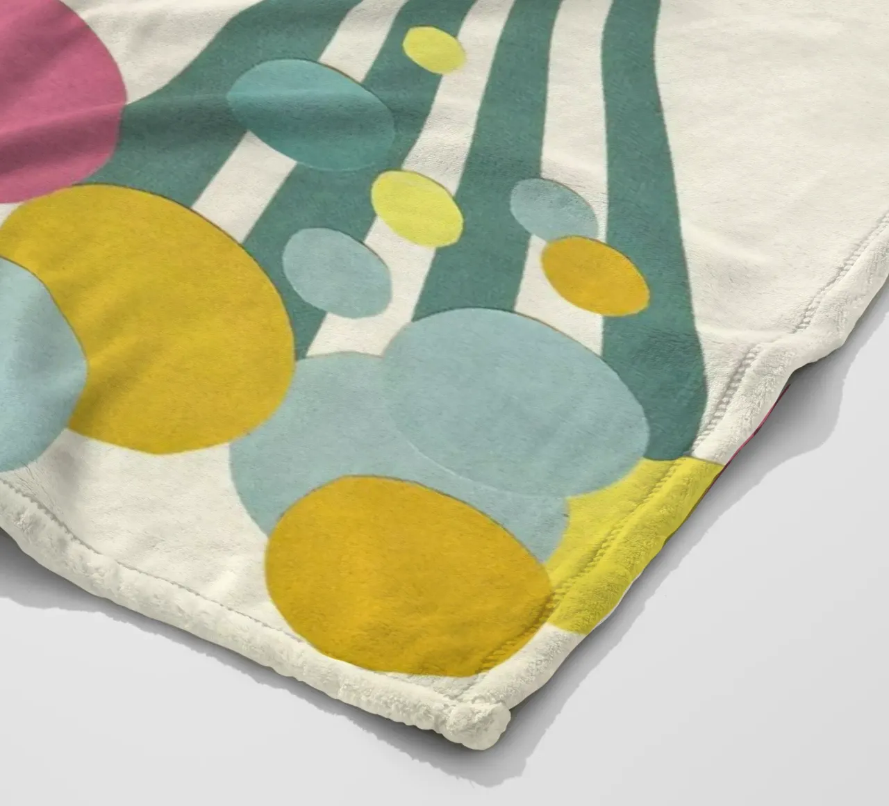 Seifenlauge Fleecedecke von Cassia Beck Collage