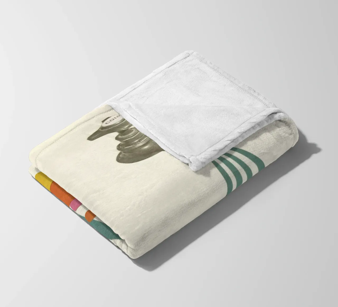 Seifenlauge Fleecedecke von Cassia Beck Collage