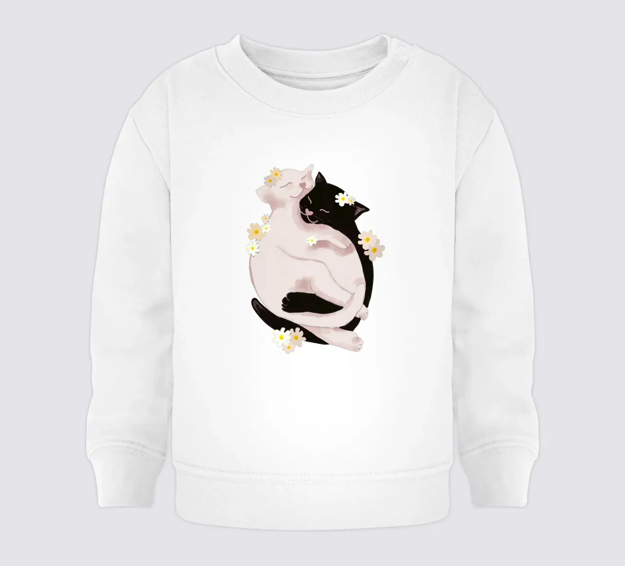 Cuddling Cats felpa neonato da Illustration Raissa Oltmanns