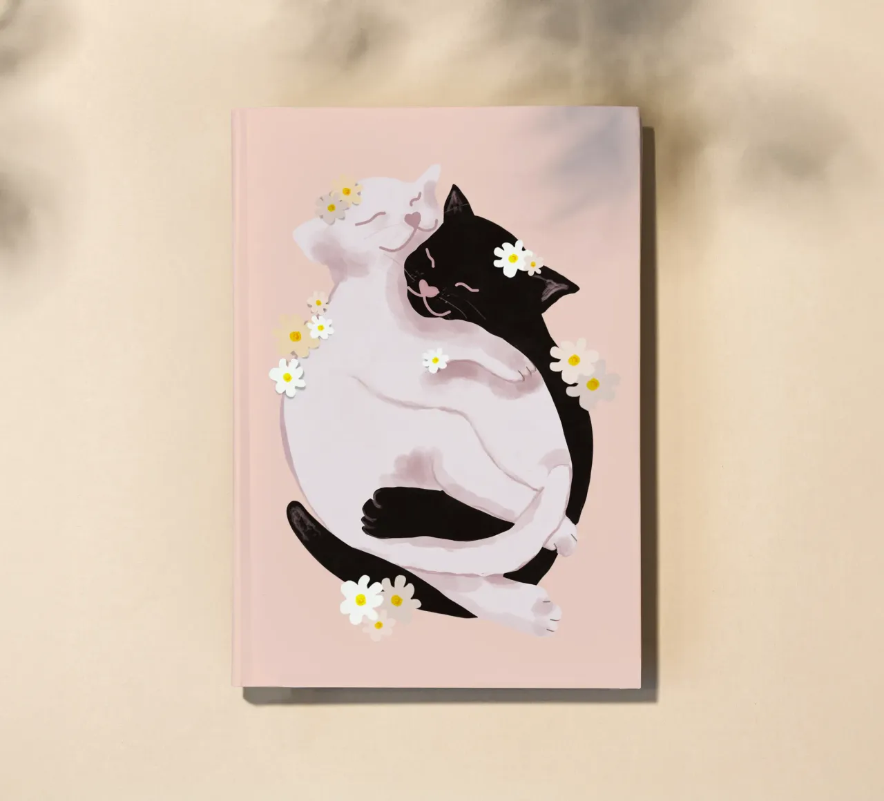 Cuddling Cats notebook by Illustration Raissa Oltmanns