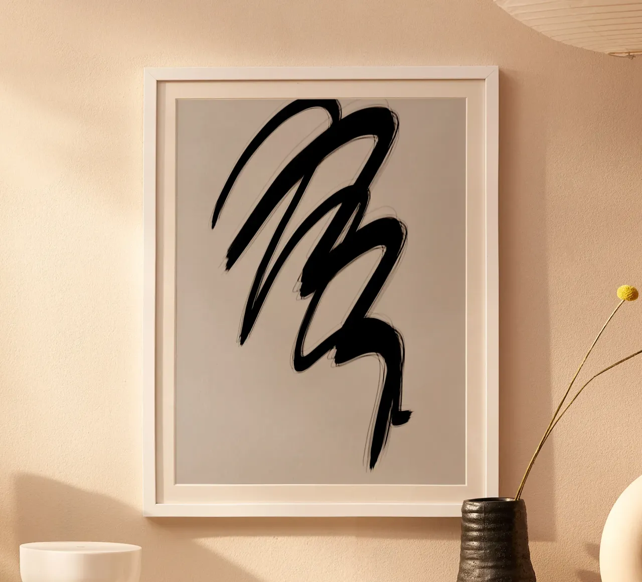 Strokes 2 | Minimal Black & Neutral Abstract carta hahnemühle da sabidussi