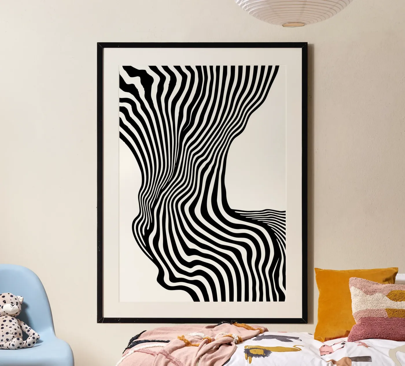 Liquid stripes poster da Happypatterns