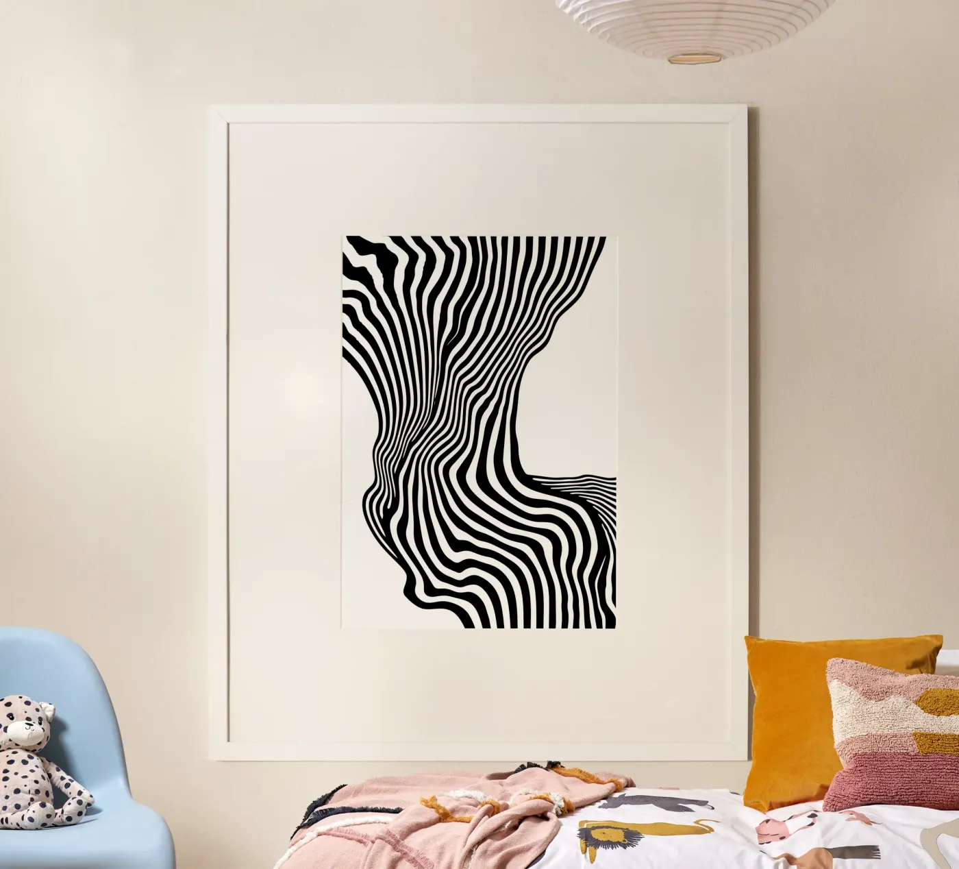 Liquid stripes poster da Happypatterns
