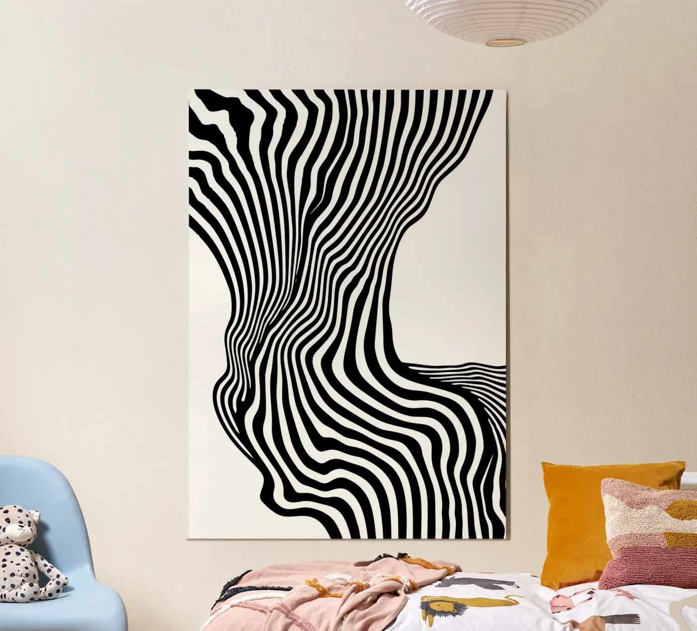 Liquid stripes poster da Happypatterns