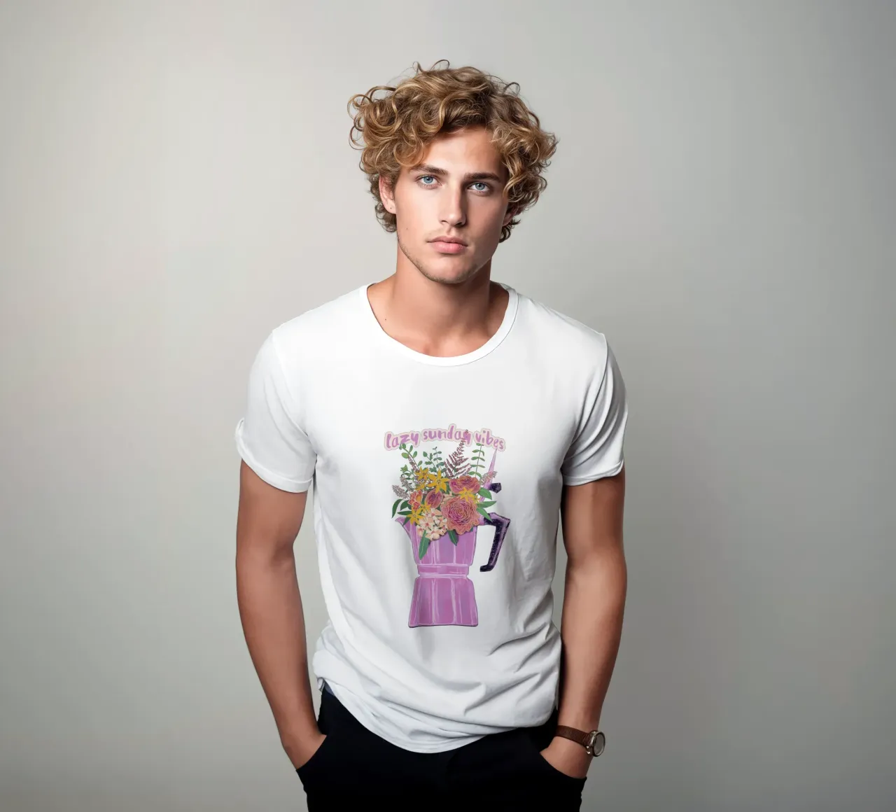 Lazy Sunday Vibes t-shirt da Illustration Raissa Oltmanns