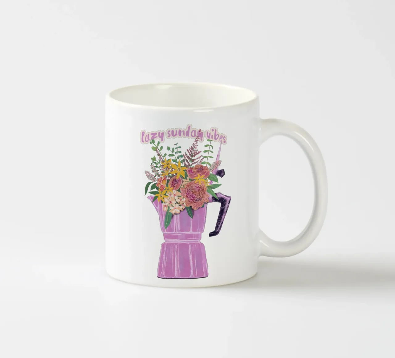 Lazy Sunday Vibes tazza in ceramica da Illustration Raissa Oltmanns