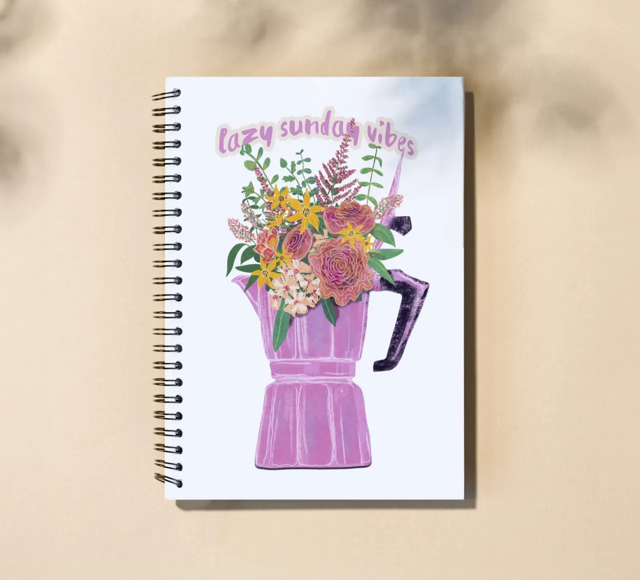 Lazy Sunday Vibes diario ad anelli da Illustration Raissa Oltmanns