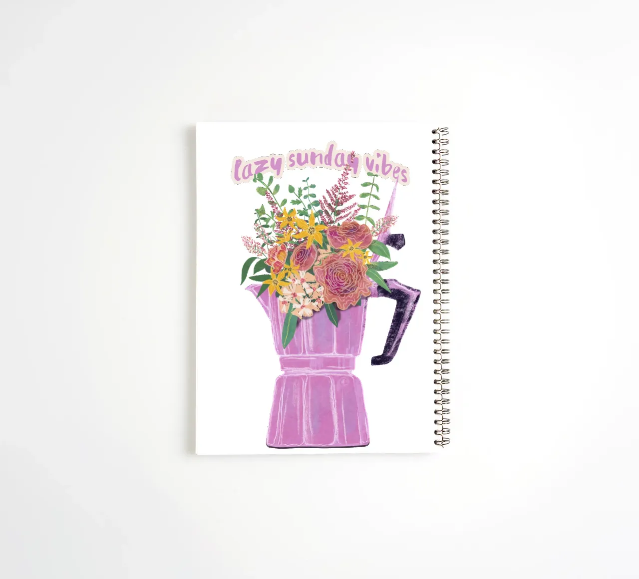 Lazy Sunday Vibes diario ad anelli da Illustration Raissa Oltmanns