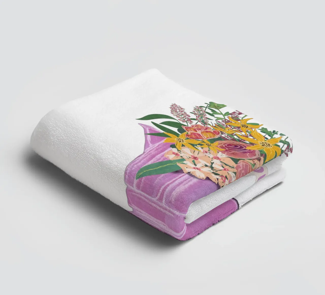 Lazy Sunday Vibes towel by Illustration Raissa Oltmanns