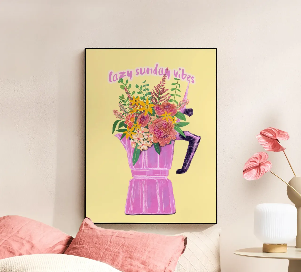 Lazy Sunday Vibes plexiglass da Illustration Raissa Oltmanns