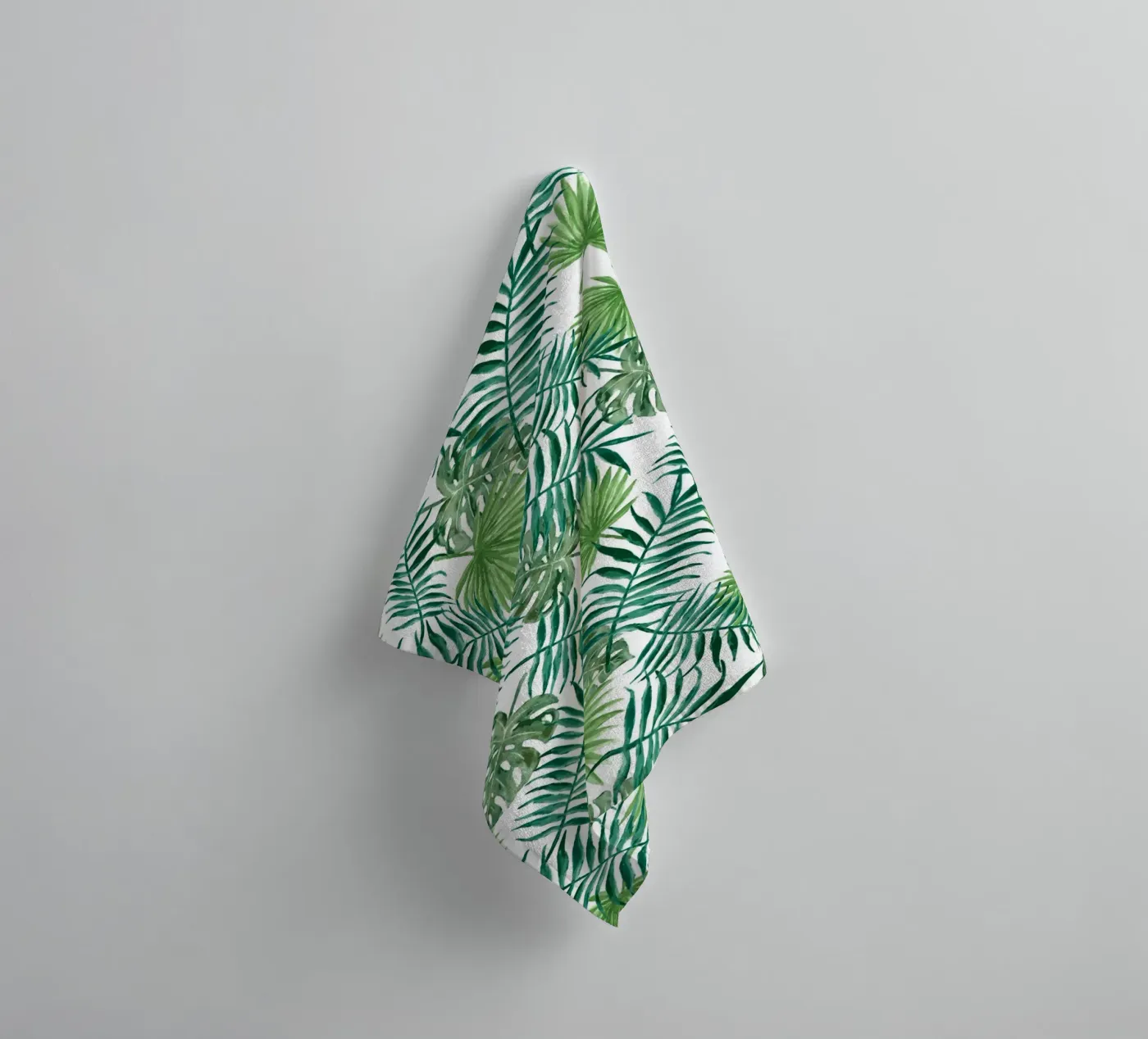 Plants pattern badhanddoek van Happypatterns