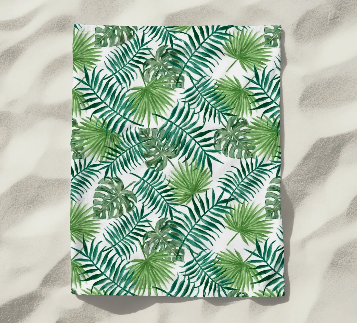 Plants pattern telo mare da Happypatterns