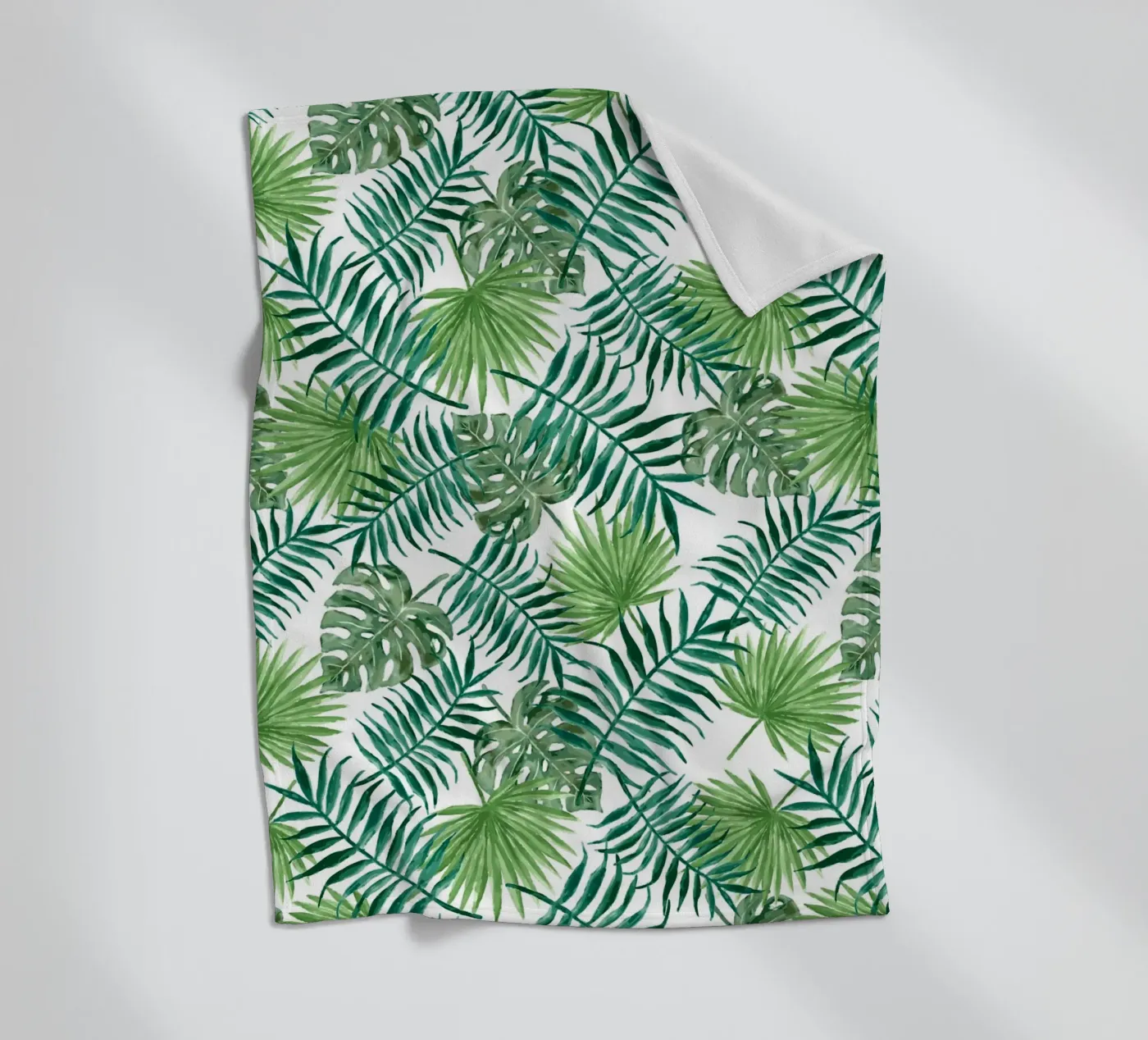Plants pattern Fleecedecke von Happypatterns