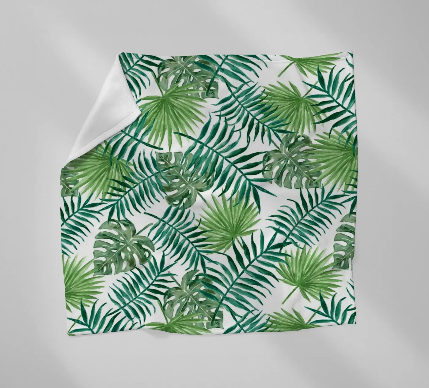 Plants pattern Fleecedecke von Happypatterns