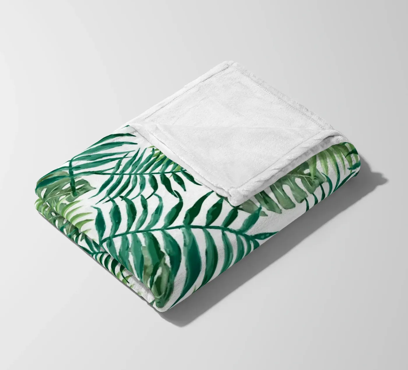 Plants pattern Fleecedecke von Happypatterns