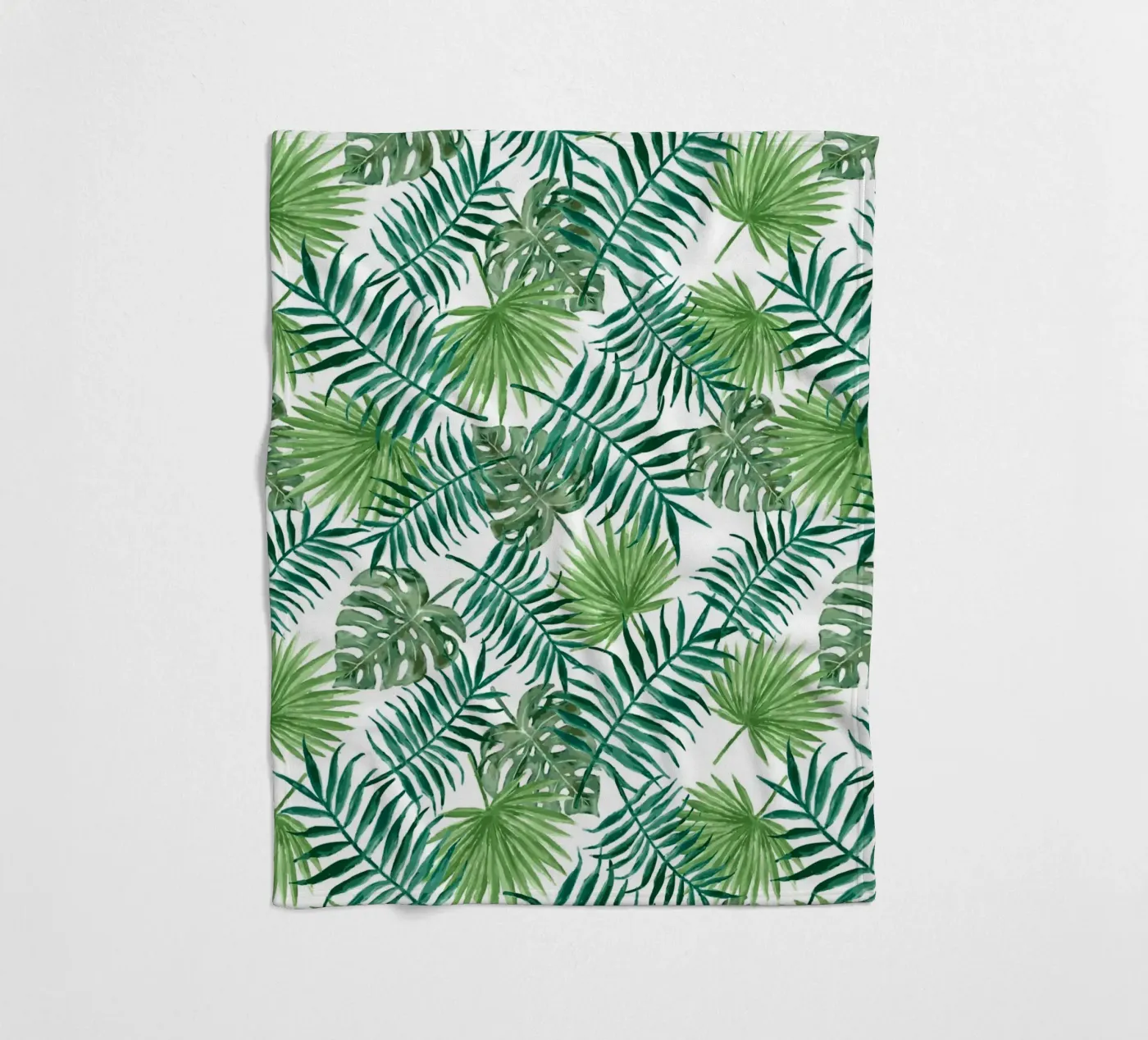 Plants pattern Fleecedecke von Happypatterns