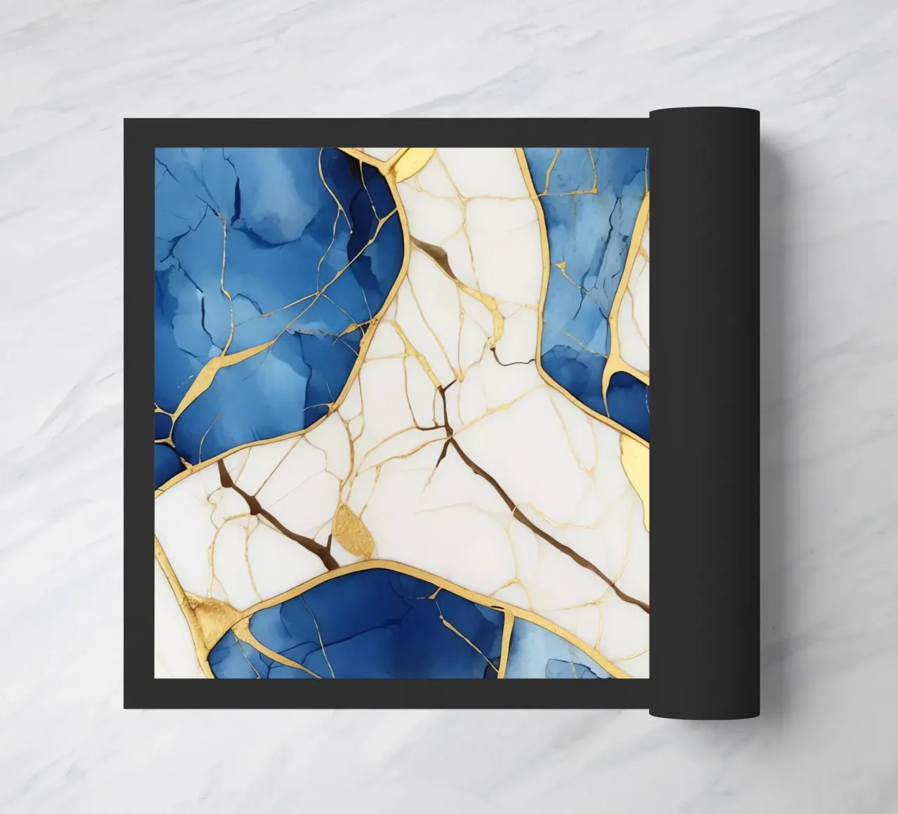 Art Kintsugi Blanc Bleu et Or zerbino da Théïa's Fantasia World